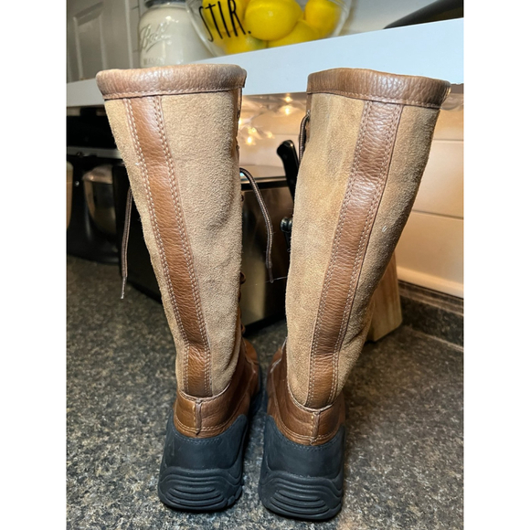 UGG Adirondack Tall Chestnut Leather Suede Boots - Picture 6 of 12